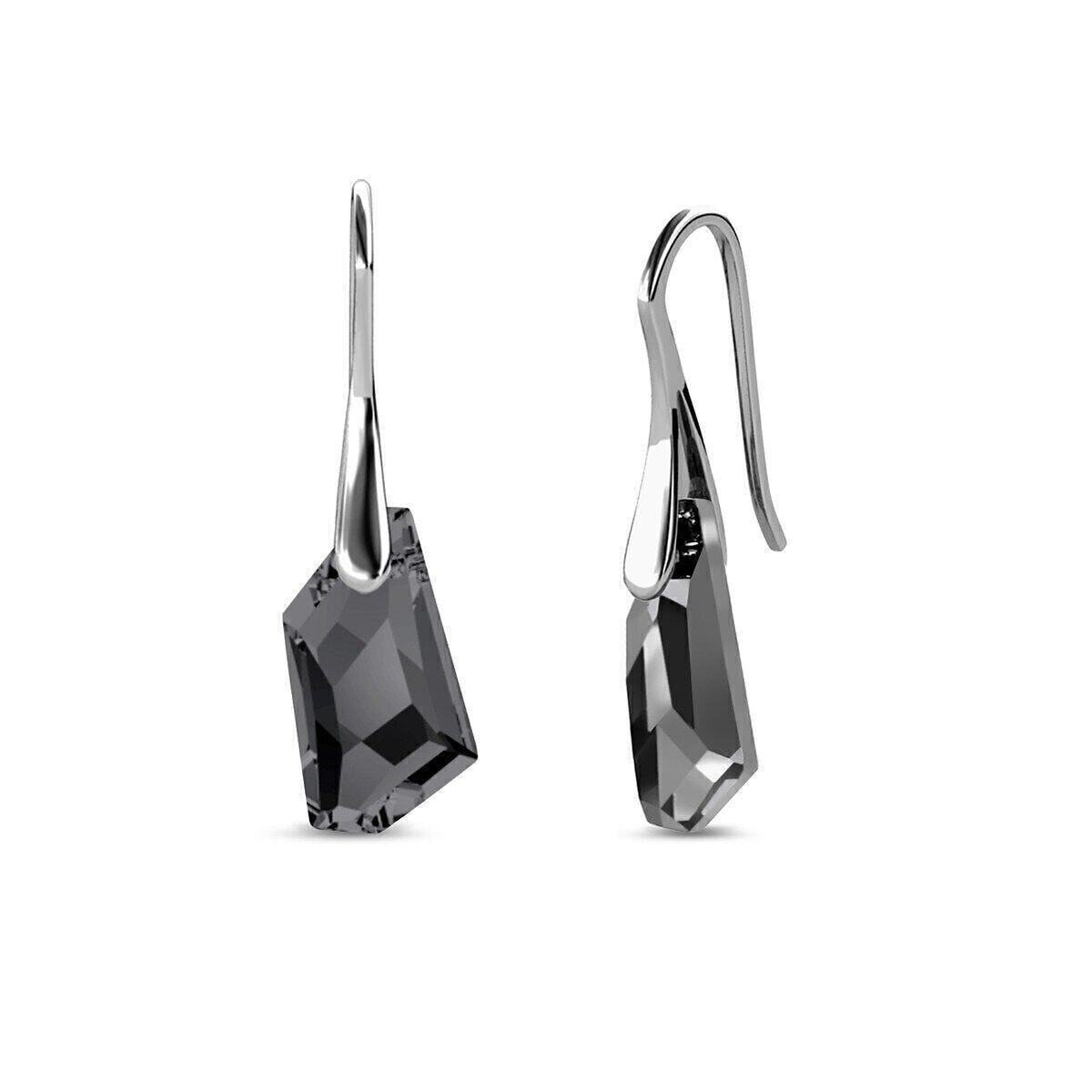 Orecchini Silver Knight - Argento e nero