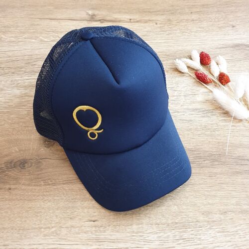 Casquette Pied Nuque - Champagne Navy