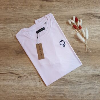 T-shirt Mono Homme Pied Nuque - Pink Navy 2