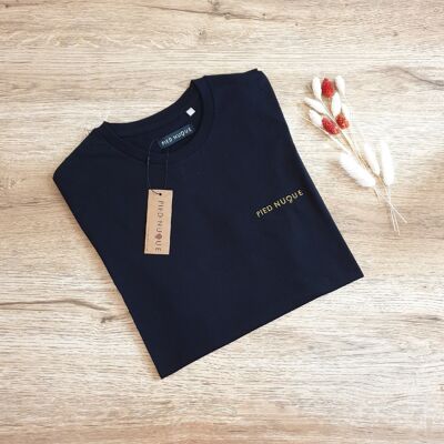 T-shirt Full Homme Pied Nuque - Petrol & Champagne