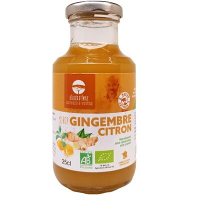 Organic Lemon Ginger Syrup