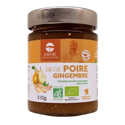 Confiture Poire Gingembre bio