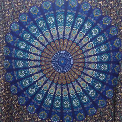 Couvre-lit mural en tapisserie Mandala / Taille double (TP27-D)
