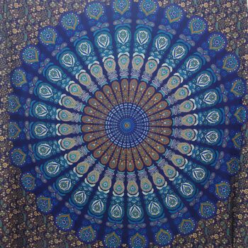 Couvre-lit mural en tapisserie Mandala / Taille double (TP27-D)