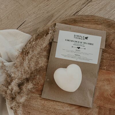 Coconut heart household soap with Tea Tree