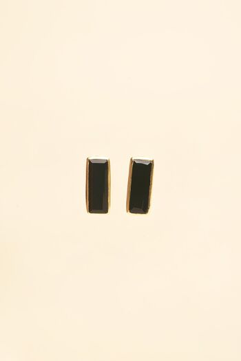 Boucle d'Oreille Vintra Noir 1