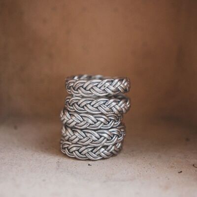 Kumali Double Tressé Argent