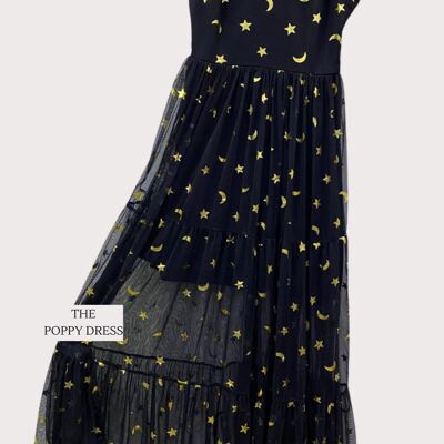 Poppy Midaxi Dress - Black