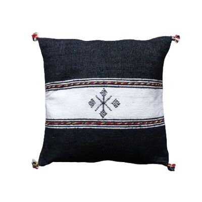 Coussin Berbère Noir et blanc