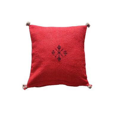 Cuscino marocchino rosso