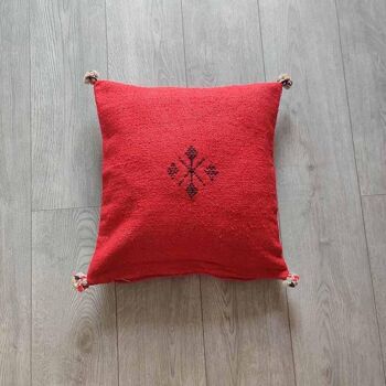 Coussin Marocain Rouge 2