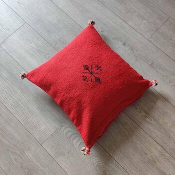 Coussin Marocain Rouge 3