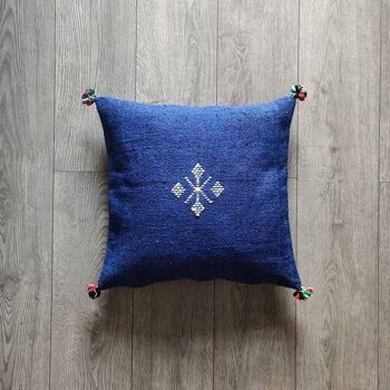 Coussin Marocain Bleu 2