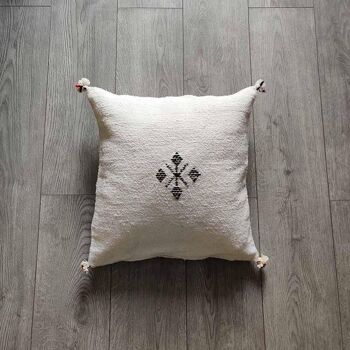 Coussin Marocain Blanc 2