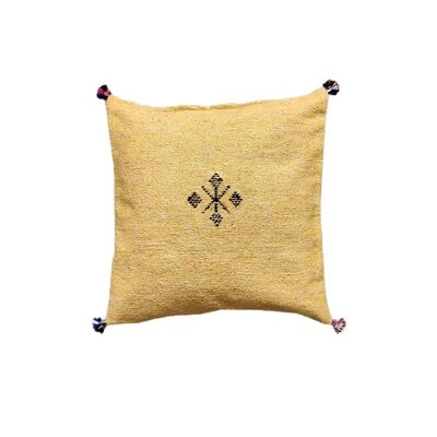 Yellow Berber cushion