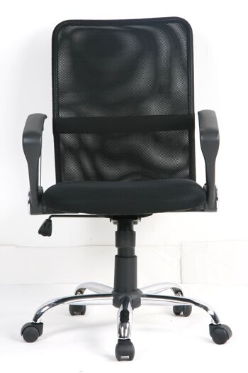 Chaise de bureau noire pivotante et inclinable. COLOMBIE. pour étude, bureau, bureau, idéal pour le télétravail. 6
