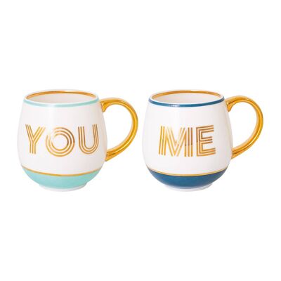 You and Me Library Mugs - Set of 2