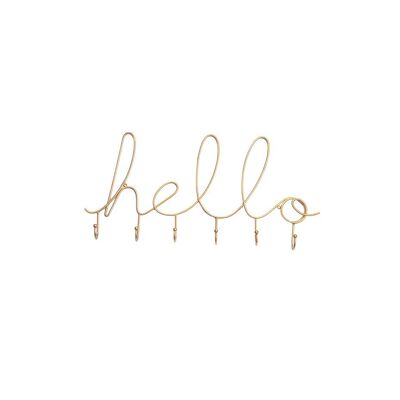Hello Wire Hook - Gold