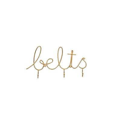 Belts Word Hook - Gold