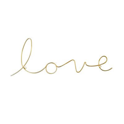 Love Wire Word - Gold