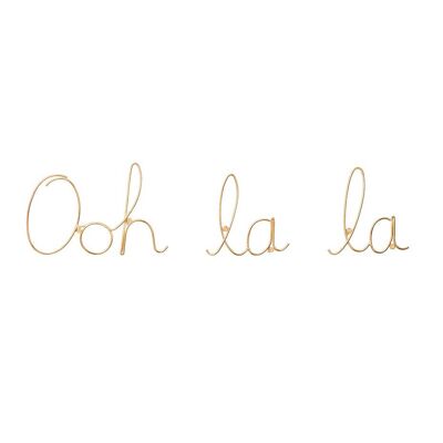 Ooh La La Wire Word - Gold