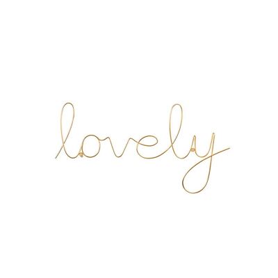 Lovely Wire Word - Gold