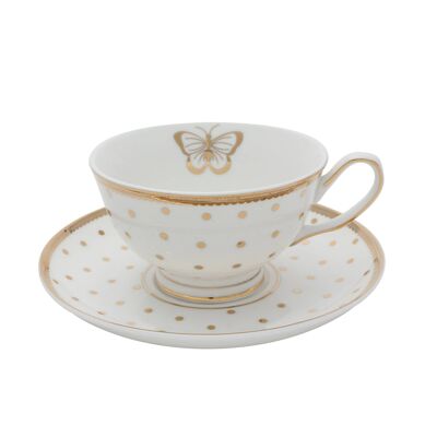 Miss Golightly Butterfly Teacup and Saucer