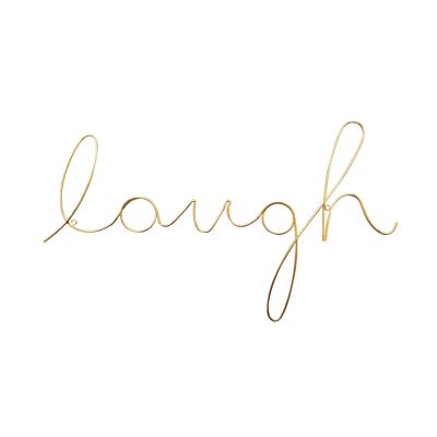 Laugh Wire Word - Gold