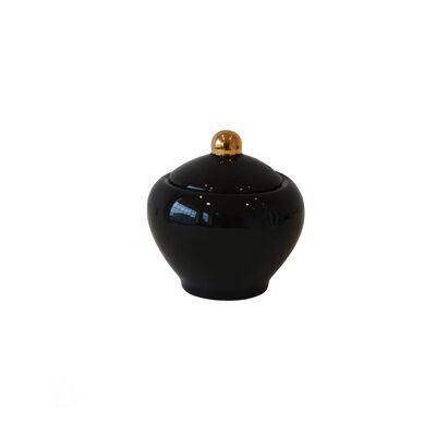 Smitten Sugar Bowl Black and Gold