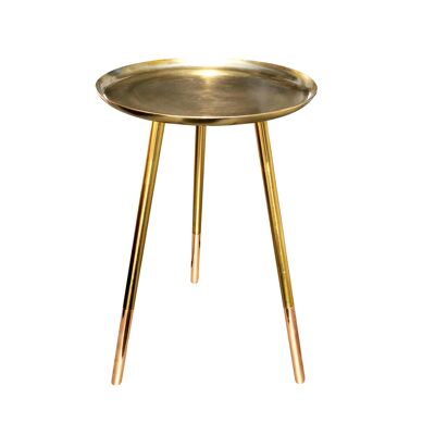 Round Table with Copper Legs - Small