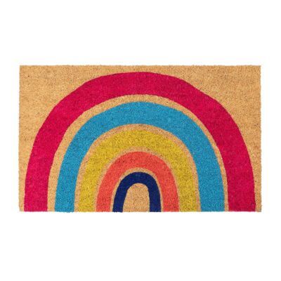 Hand Painted Rainbow Doormat