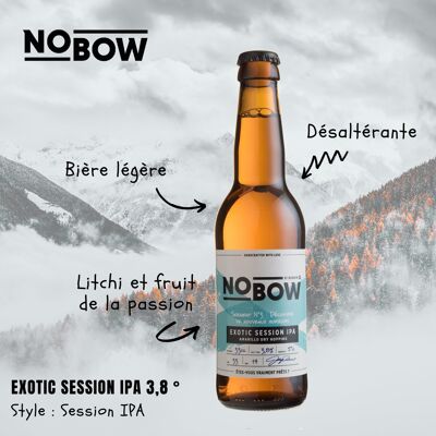Bière Nobow Exotic session IPA 33cl