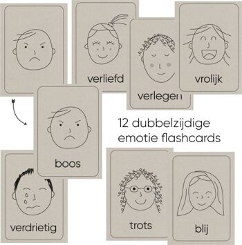 Flashcards d'émotion - Outil d'apprentissage Montessori 2