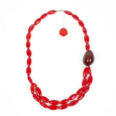 Collier ANIAS rouge/coquelicot