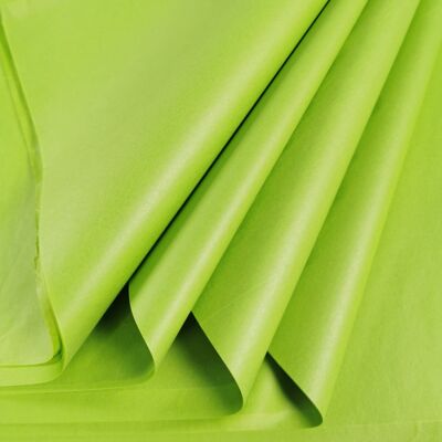 Carta velina 50 cm x 75 cm 17 gsm verde lime 25 fogli