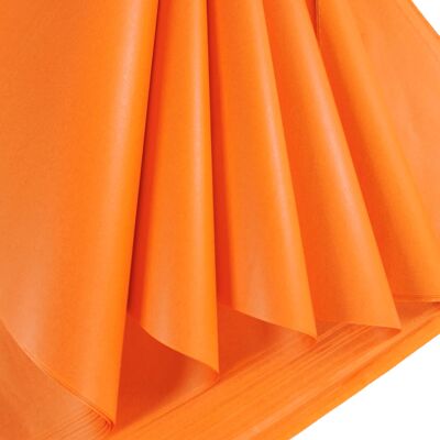 Seidenpapier 50 cm x 75 cm 17 g/m² Orange 25 Blatt