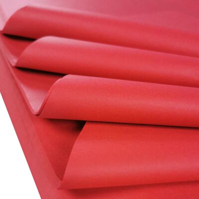 Papel De Seda 50cm x 75cm 17gsm Rojo 25 Hojas