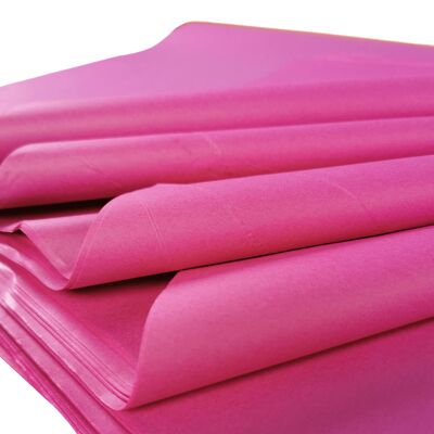 Papel de seda rosa fucsia brillante - 10