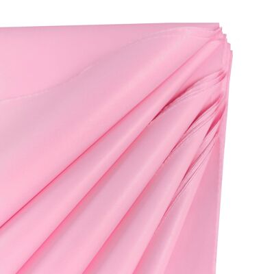 Papel de seda rosa pastel claro - 50