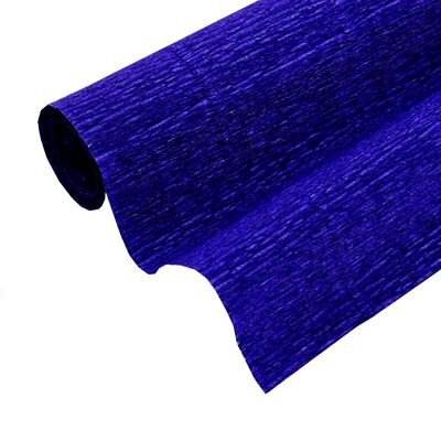 Carta crespa 3m 65% stretch blu scuro