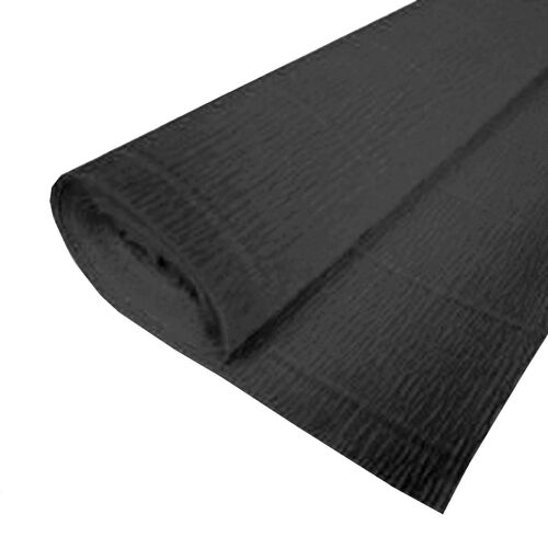 Crepe Paper 3m 65% Stretch Black