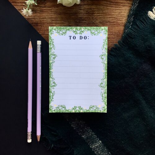 Leafy To Do List Memo Pad