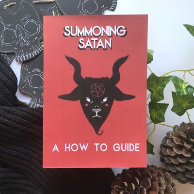 Satan beschwören: Anleitung, dickes Notizbuch