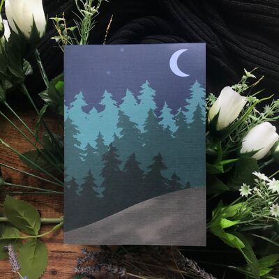 Forest Scene Slim Notebook