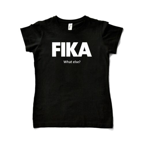 Black T-shirt Woman – Fika design