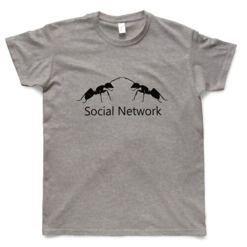 Grey T-shirt Man - Social Network design