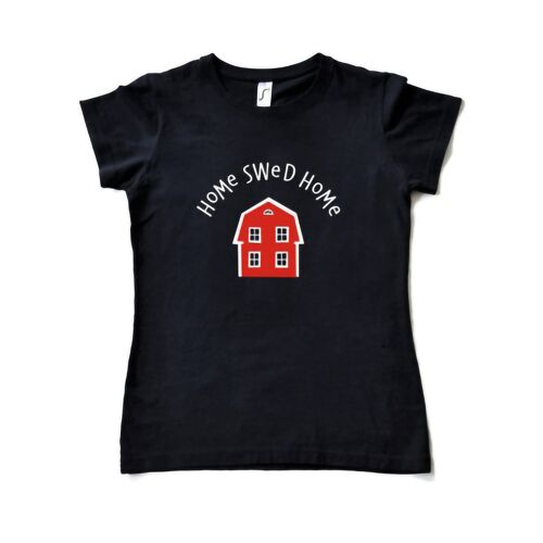 Navy Blue T-shirt Woman - Typical Swedish home swed home design