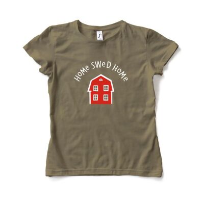 T-shirt Kakhi Femme - Design typiquement suédois home swed home
