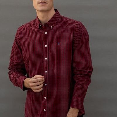 CAMICIA A QUADRI ROSSA