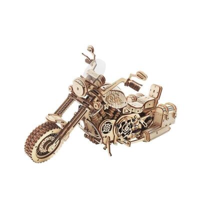 Puzzle 3D en bois DIY Moto Cruiser, LK504, 27x11,6x16cm